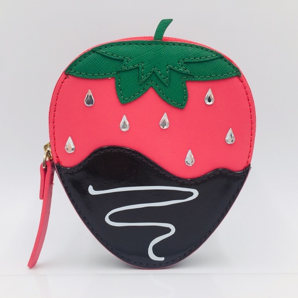 ‼️SOLD‼️ Kate Spade Creme De La Creme Strawberry Coin Purse - Picture 2 of 8